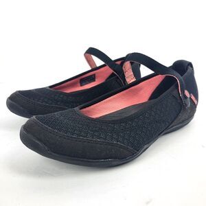 TEVA Mary Jane Comfort Flats shoes US 5.5 EU 37.5 Black Coral